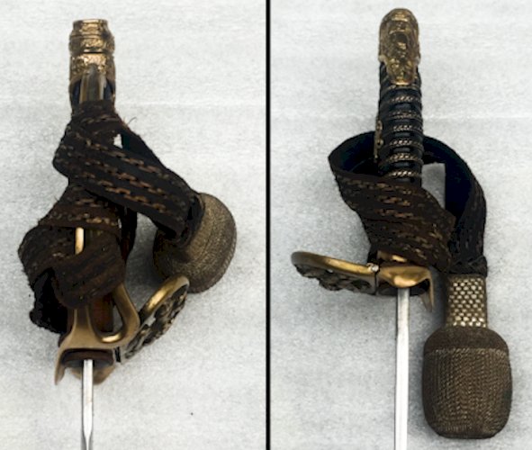 RARE & BEAU SABRE PALASH D'OFFICIER SUPÉRIEUR PRUSSIEN M1889 WW1 KAISER ORIGINAL