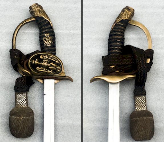 RARE & BEAU SABRE PALASH D'OFFICIER SUPÉRIEUR PRUSSIEN M1889 WW1 KAISER ORIGINAL