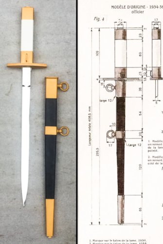 RARE & BELLE DAGUE ARMÉE DE L'AIR FRANCE - DUMAS 110.89 - ORIGINAL