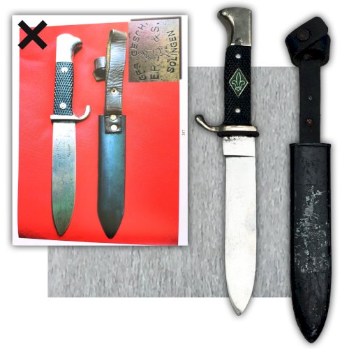 RARE & BELLE DAGUE MOD HJ POSTWW2 SOLINGEN ORIGINAL