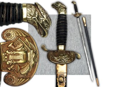 RARE & BELLE ÉPÉE USA AMÉRICAINE GUERRE DE SÉCESSION 1861-65 XIX ORIGINAL