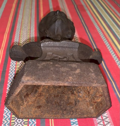 Rare buste de l'amiral Courbet XIXe fonderie Jules Manil à Vivier au Court