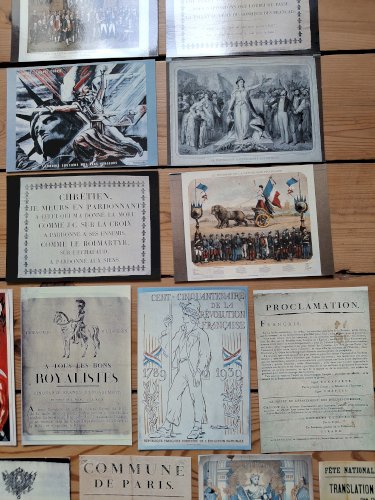 Rare collection Lot de 31 cartes postales neuves Vieilles affiches historiques Révolution française