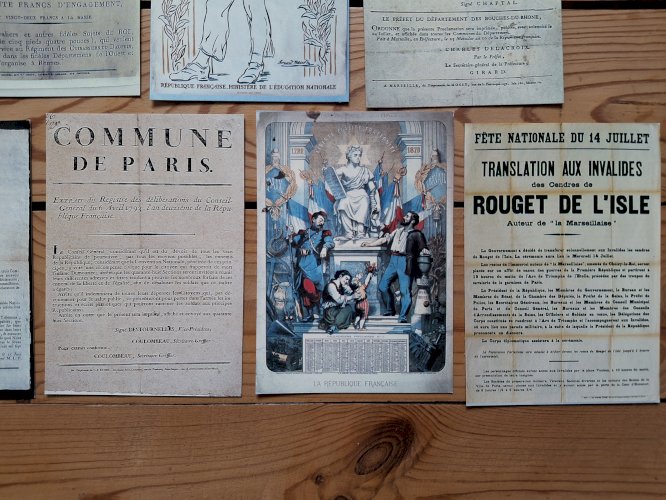 Rare collection Lot de 31 cartes postales neuves Vieilles affiches historiques Révolution française