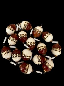 Rare 1925 Art Deco Necklace Bakelite/Galalith/Glass Geometric Design Collector