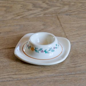 Rare 19th-century antique egg cup signed St Clément, Félicie collection.