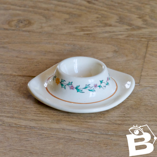 Rare coquetier ancien XIXe signé St Clément collection Félicie