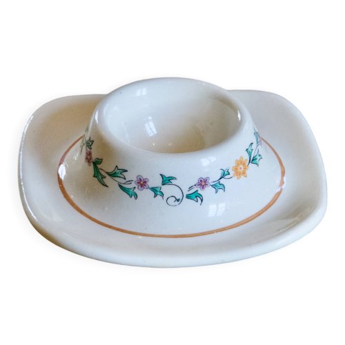 Rare coquetier ancien XIXe signé St Clément collection Félicie