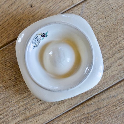 Rare coquetier ancien XIXe signé St Clément collection Félicie