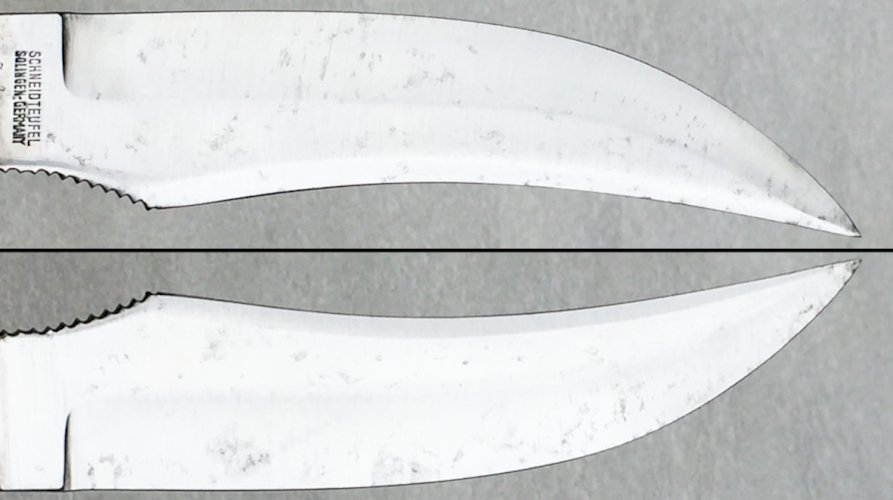 RARE COUTEAU SCHNEIDTEUFEL DENTS DE SCIE - XX - COLLECTION