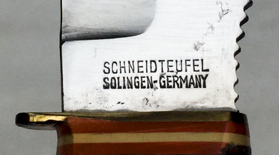 RARE COUTEAU SCHNEIDTEUFEL DENTS DE SCIE - XX - COLLECTION