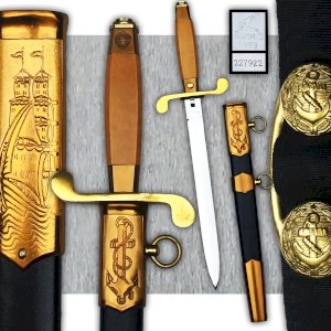 RARE RUSSIAN SOVIET NAVY DAGGER CCCP USSR POST WW2 ZIK 1958 ORIGINAL