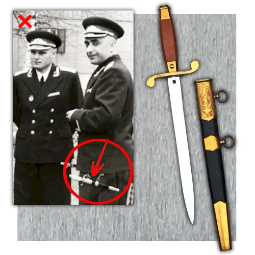 RARE DAGUE DE MARINE RUSSE SOVIETIQUE NAVY CCCP URSS POST WW2 ZIK 1958 ORIGINALE