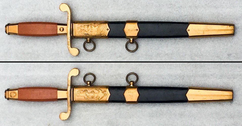 RARE DAGUE DE MARINE RUSSE SOVIETIQUE NAVY CCCP URSS POST WW2 ZIK 1958 ORIGINALE