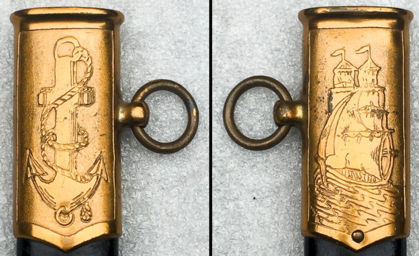 RARE DAGUE DE MARINE RUSSE SOVIETIQUE NAVY CCCP URSS POST WW2 ZIK 1958 ORIGINALE