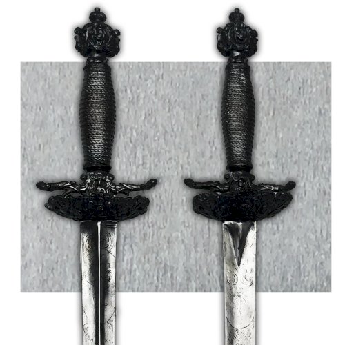 RARE DAGUE ÉPÉE COLICHEMARDE TYPE ANCIEN RÉGIME MONARCHIE VIOLLET-LE-DUC XIX ORIGINAL