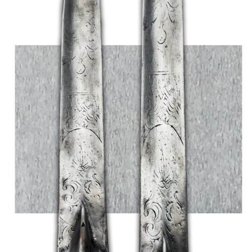 RARE DAGUE ÉPÉE COLICHEMARDE TYPE ANCIEN RÉGIME MONARCHIE VIOLLET-LE-DUC XIX ORIGINAL