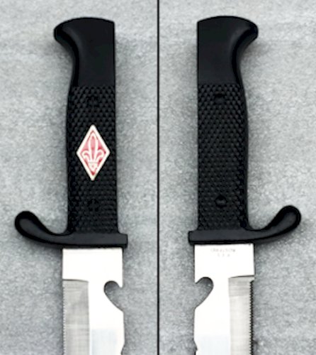 RARE DAGUE / POIGNARD SCOUT ALLEMAND TYPE H.J. DENTS DE SCIE POSTWW2 ORIGINAL