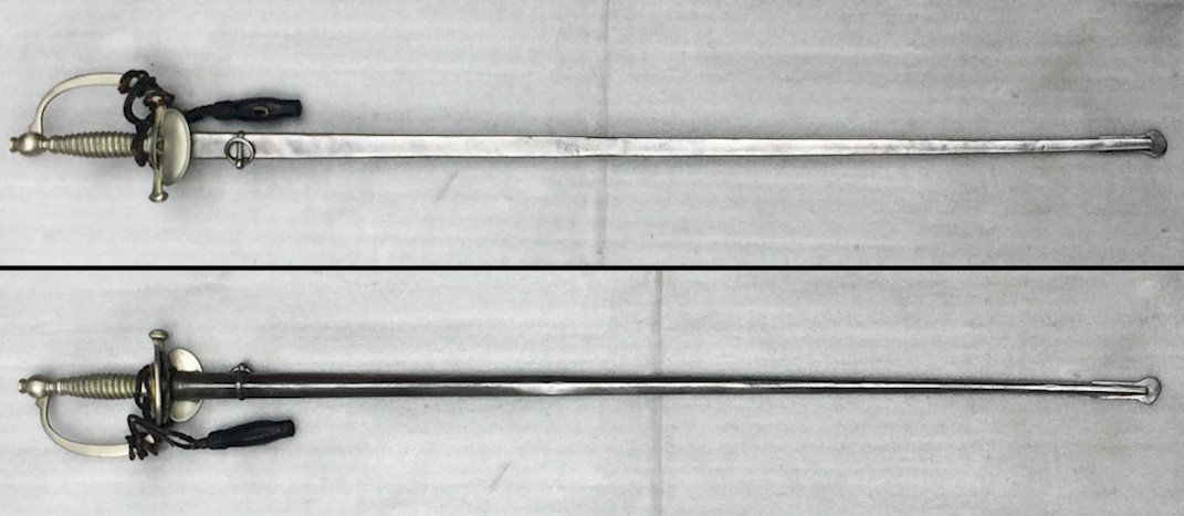 RARE ÉPÉE LAME PRÉVAL SOUS-OFFICIER RENGAGÉ DE CHASSEURS À PIED M1887 XIX ORIGINAL