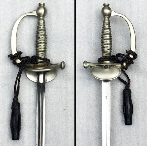 RARE ÉPÉE LAME PRÉVAL SOUS-OFFICIER RENGAGÉ DE CHASSEURS À PIED M1887 XIX ORIGINAL