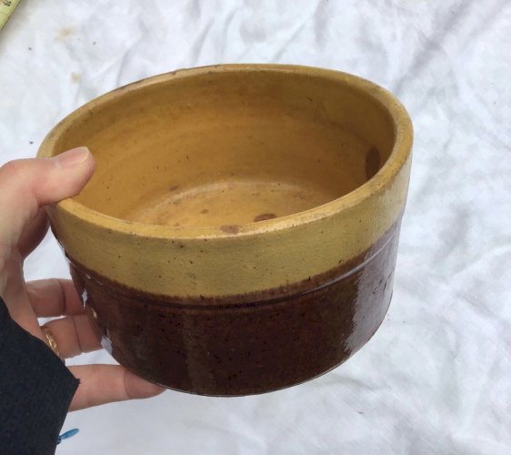 Rare et ancien moule à gâteaux terre vernissée 19ème bel état 