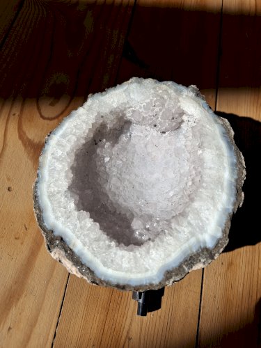 Rare et magnifique Coconut Las Choyas Mexique géode agate et quartz