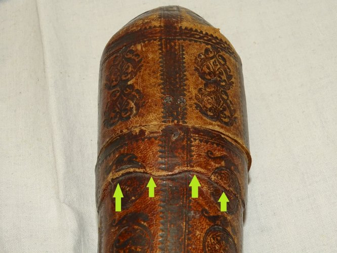 -RARE EXCEPTIONNEL ETUI A COUVERTS GEORGIEN  CARTON BOUILLI XVIIIe COLLECTION  D