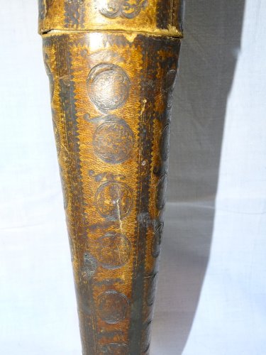 -RARE EXCEPTIONNEL ETUI A COUVERTS GEORGIEN  CARTON BOUILLI XVIIIe COLLECTION  D
