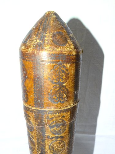 -RARE EXCEPTIONNEL ETUI A COUVERTS GEORGIEN  CARTON BOUILLI XVIIIe COLLECTION  D