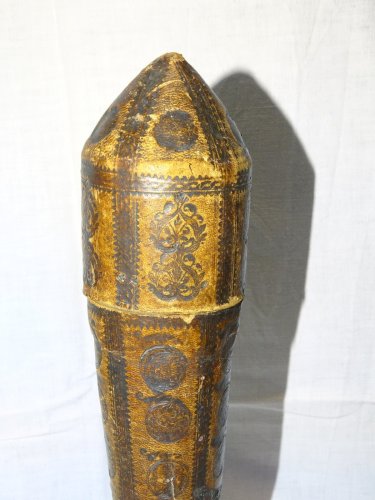 -RARE EXCEPTIONNEL ETUI A COUVERTS GEORGIEN  CARTON BOUILLI XVIIIe COLLECTION  D