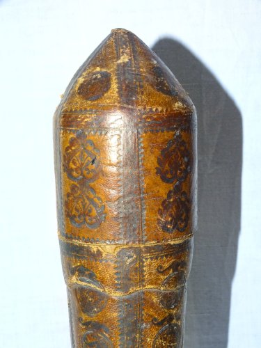 -RARE EXCEPTIONNEL ETUI A COUVERTS GEORGIEN  CARTON BOUILLI XVIIIe COLLECTION  D