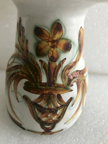 rare faience céramique Quimper pique cierge bougeoir façon diabolo Kéraluc