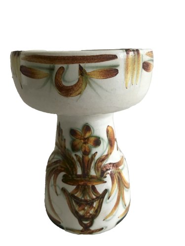 rare faience céramique Quimper pique cierge bougeoir façon diabolo Kéraluc