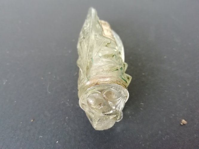 rare flacon à parfum animalier ancien, cigale, après un rêve de Danielly, Nice, Grasse