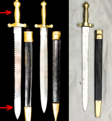 RARE GLAIVE DE PIONNIER SUISSE M 1842 WAFFENFABRIK XIX ORIGINAL