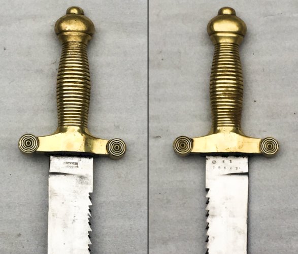 RARE GLAIVE DE PIONNIER SUISSE M 1842 WAFFENFABRIK XIX ORIGINAL