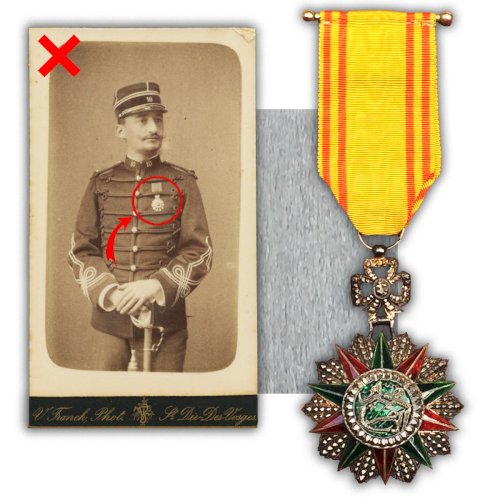 RARE & MASSIF BIJOU-ORDRE-MÉDAILLE NICHAN IFTIKHAR M1837 ARGENT / SILVER 1906-22 ORIGINAL