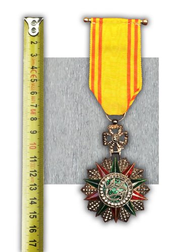 RARE & MASSIF BIJOU-ORDRE-MÉDAILLE NICHAN IFTIKHAR M1837 ARGENT / SILVER 1906-22 ORIGINAL
