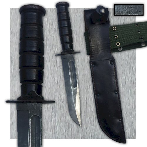 RARE & MASSIF POIGNARD / PAS SABRE / COUTEAU - US CAMILLUS N-Y - AMÉRICAIN POSTWW2 ORIGINAL