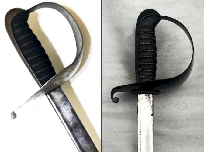 RARE & MASSIF SABRE PALASH ANGLAIS LAME : '' WEYERSBERG KIRSCHBAUM CO.SOLINGEN '', XIX, ORIGINAL