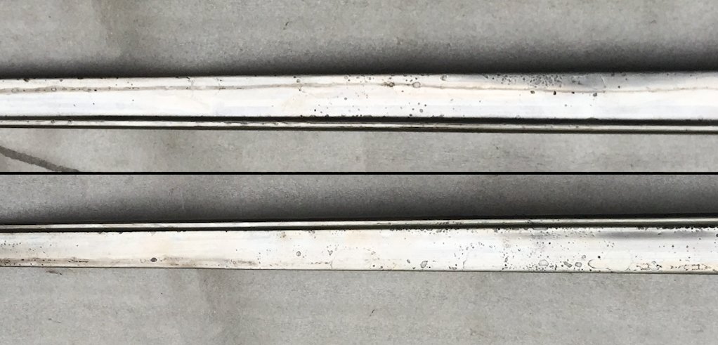 RARE & MASSIF SABRE PALASH ANGLAIS LAME : '' WEYERSBERG KIRSCHBAUM CO.SOLINGEN '', XIX, ORIGINAL