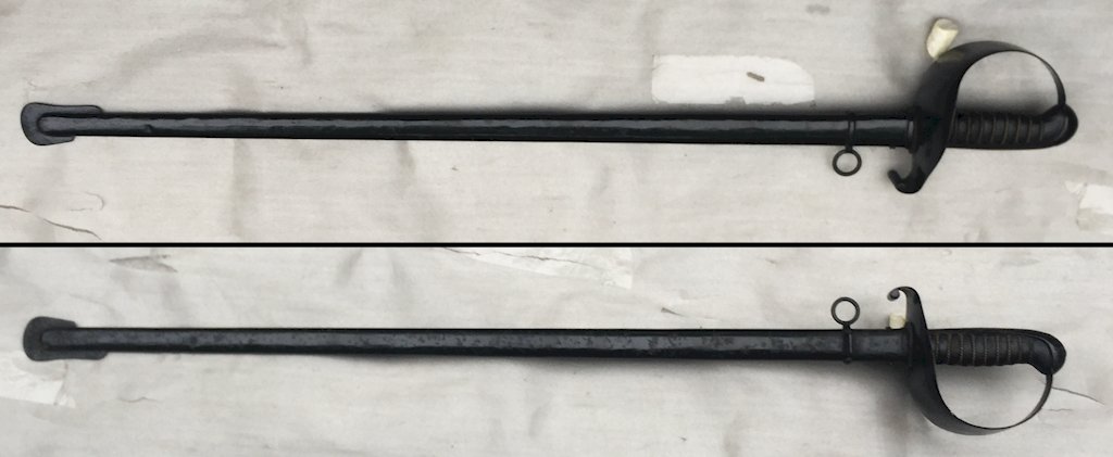 RARE & MASSIF SABRE PALASH ANGLAIS LAME : '' WEYERSBERG KIRSCHBAUM CO.SOLINGEN '', XIX, ORIGINAL