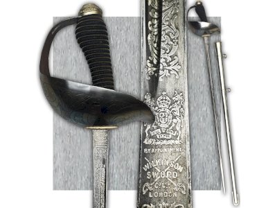 RARE & MASSIVE PRUSSIAN OFFICER PALASH SWORD M1889 WW1 KAISER ORIGINAL