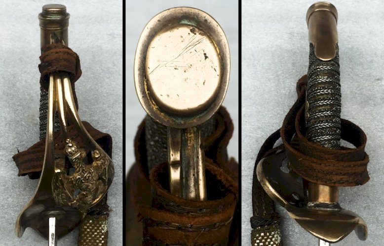 RARE & MASSIF SABRE PALASH D'OFFICIER PRUSSIEN M1889 WW1 KAISER ORIGINAL