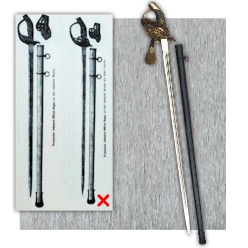 RARE & MASSIF SABRE PALASH D'OFFICIER PRUSSIEN M1889 WW1 KAISER ORIGINAL