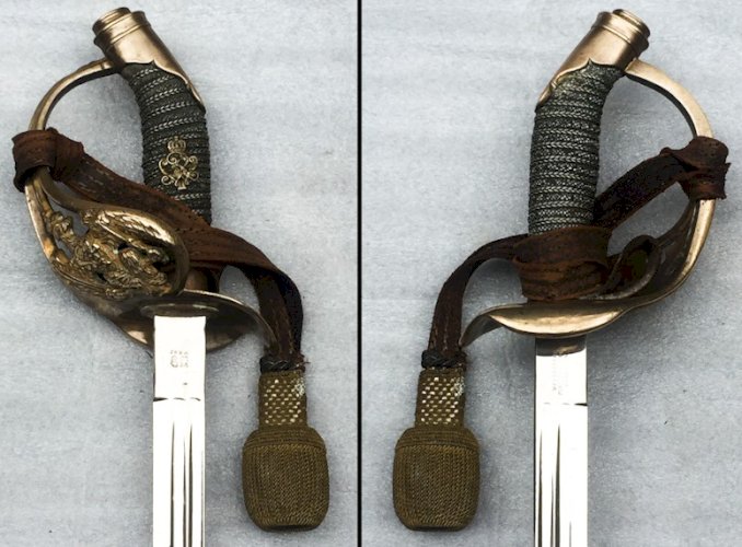 RARE & MASSIF SABRE PALASH D'OFFICIER PRUSSIEN M1889 WW1 KAISER ORIGINAL
