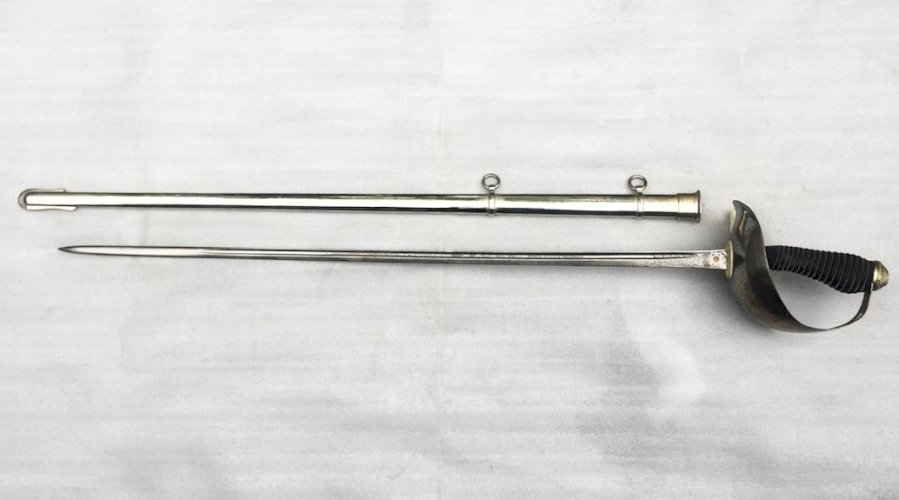 RARE & MASSIF SABRE PALASH DOFFICIER PRUSSIEN M1889 WW1 KAISER ORIGINAL