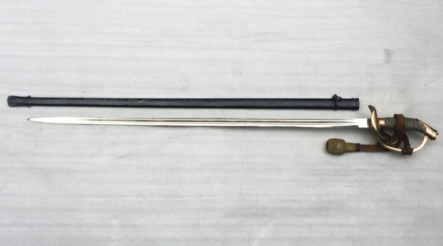 RARE & MASSIF SABRE PALASH D'OFFICIER PRUSSIEN M1889 WW1 KAISER ORIGINAL