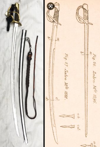 RARE & MASSIF SABRE PALASH SOUS-OFF. FRANCAIS, CAVALERIE LEGERE, JULIEN DEMERAT, XIX, ORIGINAL