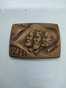 Rare PZPR Polish bronze medal from the 70s-80s in good condition.